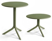 Masa exterior Nardi Spritz  h 76.5cm  diametru 60.5cm  verde agave - 1