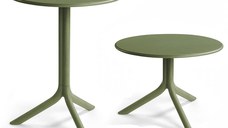 Masa exterior Nardi Spritz  h 76.5cm  diametru 60.5cm  verde agave