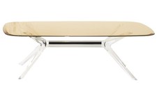 Masuta Kartell Blast design Philippe Starck  130x80cm  h40cm  crom-fumuriu transparent