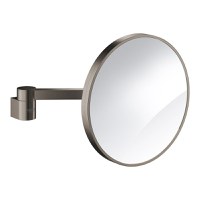 Oglinda cosmetica Grohe Selection de perete  7x  brushed hard graphite - 1