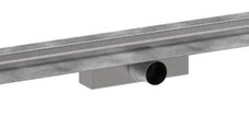 Pachet rigola de pardoseala Hansgrohe RainDrain Compact Complete 1000mm  pardoseli minim 63mm  capac inox periat