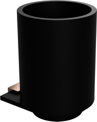 Pahar cu suport Bemeta Galla de perete  maro-negru - 1