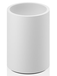 Pahar suport Decor Walther Stone BER  30cm  alb mat-inox mat - 1