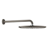 Palarie de dus Grohe RainShower Cosmopolitan 310 38cm si brat de dus 38cm de perete  brushed hard graphite - 1
