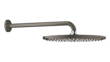 Palarie de dus Grohe RainShower Cosmopolitan 310 38cm si brat de dus 38cm de perete  brushed hard graphite