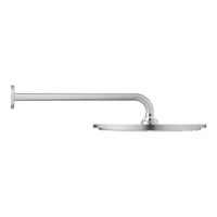 Palarie de dus Grohe RainShower Cosmopolitan 310 38cm si brat de dus 38cm de perete  supersteel - 1