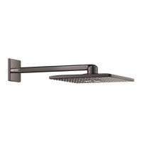Palarie de dus Grohe RainShower SmartActive 310 Cube  2 tipuri de jet  cu brat de dus 43mm de perete  hard graphite - 1