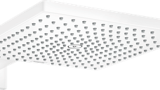 Palarie de dus Hansgrohe Raindance E 300 1jet EcoSmart cu brat de dus de perete 39cm  alb mat