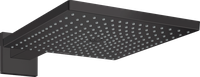 Palarie de dus Hansgrohe Raindance E 300 1jet EcoSmart cu brat de dus de perete 39cm  negru mat - 1