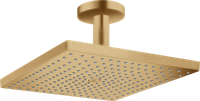Palarie de dus Hansgrohe Raindance E 300 1jet EcoSmart cu brat de dus de tavan 10cm  bronz periat - 1