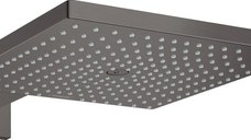 Palarie de dus Hansgrohe Raindance E 300 Air si brat de perete 390mm  negru periat