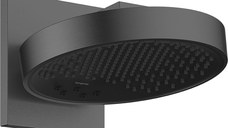 Palarie de dus Hansgrohe Rainfinity 250 3jet EcoSmart cu placa de conectare la perete  negru periat