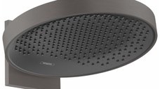 Palarie de dus Hansgrohe Rainfinity 360  1 jet  cu placa de conectare la perete  negru periat