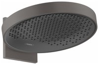 Palarie de dus Hansgrohe Rainfinity 360  1 jet  cu placa de conectare la perete  negru periat - 1