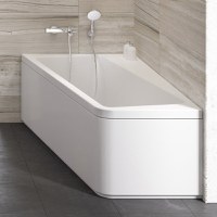 Panou frontal pentru cada asimetrica Ravak Concept 10° 170cm stanga  alb - 1