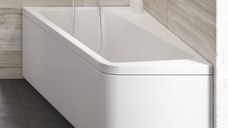 Panou frontal pentru cada asimetrica Ravak Concept 10° 170cm stanga  alb