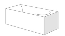 Panou lateral Radaway pentru cazi rectangulare 70cm h56cm