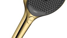 Para de dus Hansgrohe Rainfinity 130  3 tipuri de jet  gold optic lustruit