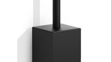 Perie WC cu suport Decor Walther Contract cu prindere pe perete  negru mat