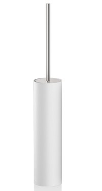 Perie wc cu suport Decor Walther Stone SBG  h 52cm  alb-inox mat - 1