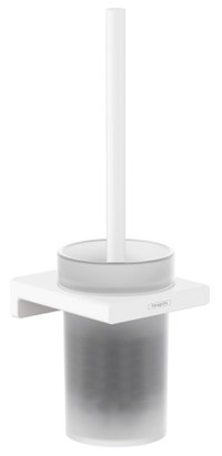 Perie wc cu suport Hansgrohe AddStoris  alb mat - 1