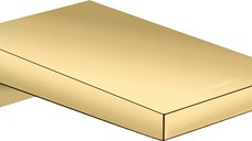 Pipa cada Hansgrohe Metropol montaj incastrat 18.5 cm gold optic lustruit
