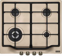 Plita gaz incorporabila Franke Country FCH 604 3G TC OA C cu 4 arzatoare  arzator tripla coroana  gratare fonta  Avena - 1