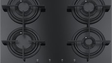 Plita gaz incorporabila Franke Crystal Black FHCR 604 4G HE BK C cu 4 arzatoare  590x510mm  gratare fonta