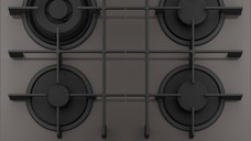 Plita gaz incorporabila Franke Maris FHMA 604 3G DC SG C cu 4 arzatoare  60cm  gratare fonta  Slate Grey