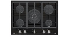 Plita gaz incorporabila Teka Maestro GZC 75330 cu 5 arzatoare  70cm  gratare fonta  ExactFlame  suprafata vitroceramica  Cristal Negru