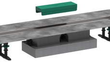 Rigola de pardoseala pentru dus Hansgrohe uBox 80cm  pardoseli minim 57mm  pentru capac faiantabil