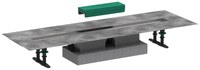Rigola de pardoseala pentru dus Hansgrohe uBox 80cm  pardoseli minim 57mm  pentru capac faiantabil - 1