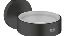 Savoniera cu suport de perete Grohe Essentials matte black