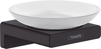 Savoniera cu suport Hansgrohe AddStoris  negru mat - 1