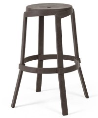Scaun exterior Nardi Stack Maxi 48cm  h 76.5cm  maro terra - 1