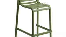 Scaun inalt exterior Nardi Doga Stool  h75cm  verde agave