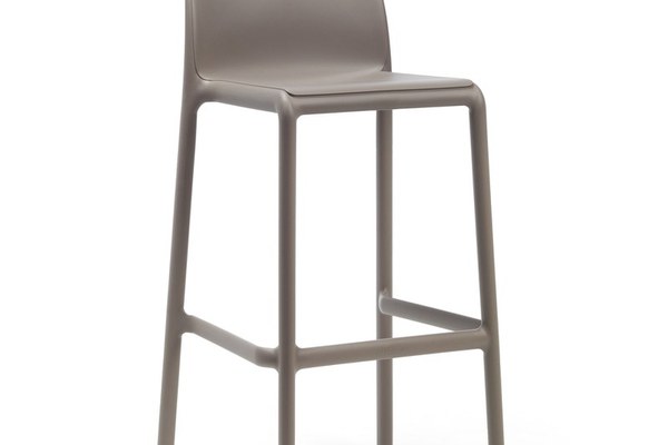 Scaun inalt exterior Nardi Faro Stool  h76cm  tortora