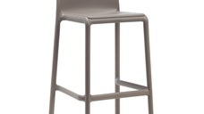 Scaun inalt exterior Nardi Faro Stool  h76cm  tortora