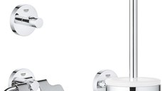 Set 3 accesorii baie Grohe Essentials City 3-in-1  crom