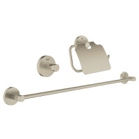Set 3 accesorii baie Grohe Essentials Guest 3-in-1  brushed nickel - 1