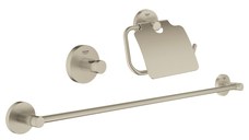 Set 3 accesorii baie Grohe Essentials Guest 3-in-1  brushed nickel