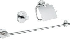 Set 3 accesorii baie Grohe Essentials Guest 3-in-1  crom