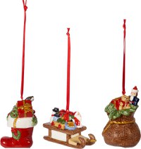 Set 3 decoratiuni brad Villeroy & Boch Nostalgic Ornaments Gifts 6.3cm - 1