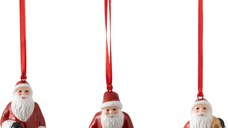 Set 3 decoratiuni brad Villeroy & Boch Nostalgic Ornaments Santa Claus  8cm