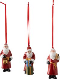 Set 3 decoratiuni brad Villeroy & Boch Nostalgic Ornaments Santa Claus  8cm - 1