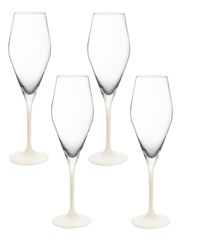 Set 4 pahare sampanie Villeroy & Boch Manufacture Rock Blanc Flute  260 ml - 1