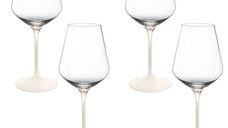 Set 4 pahare vin rosu Villeroy & Boch Manufacture Rock Blanc  490 ml