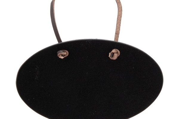 Set 6 table de scris Securit Bottle Neck Hanger 5x8 3x0 2cm  curea de piele  marker creta inclus  negru