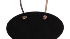 Set 6 table de scris Securit Bottle Neck Hanger 5x8 3x0 2cm  curea de piele  marker creta inclus  negru