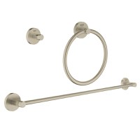 Set accesorii baie Grohe Essentials City 3-in-1  3 piese  brushed nickel - 1